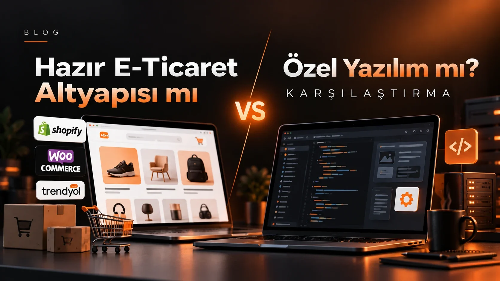 Hazır E-Ticaret Altyapısı mı Özel Yazılım mı? Karşılaştırma